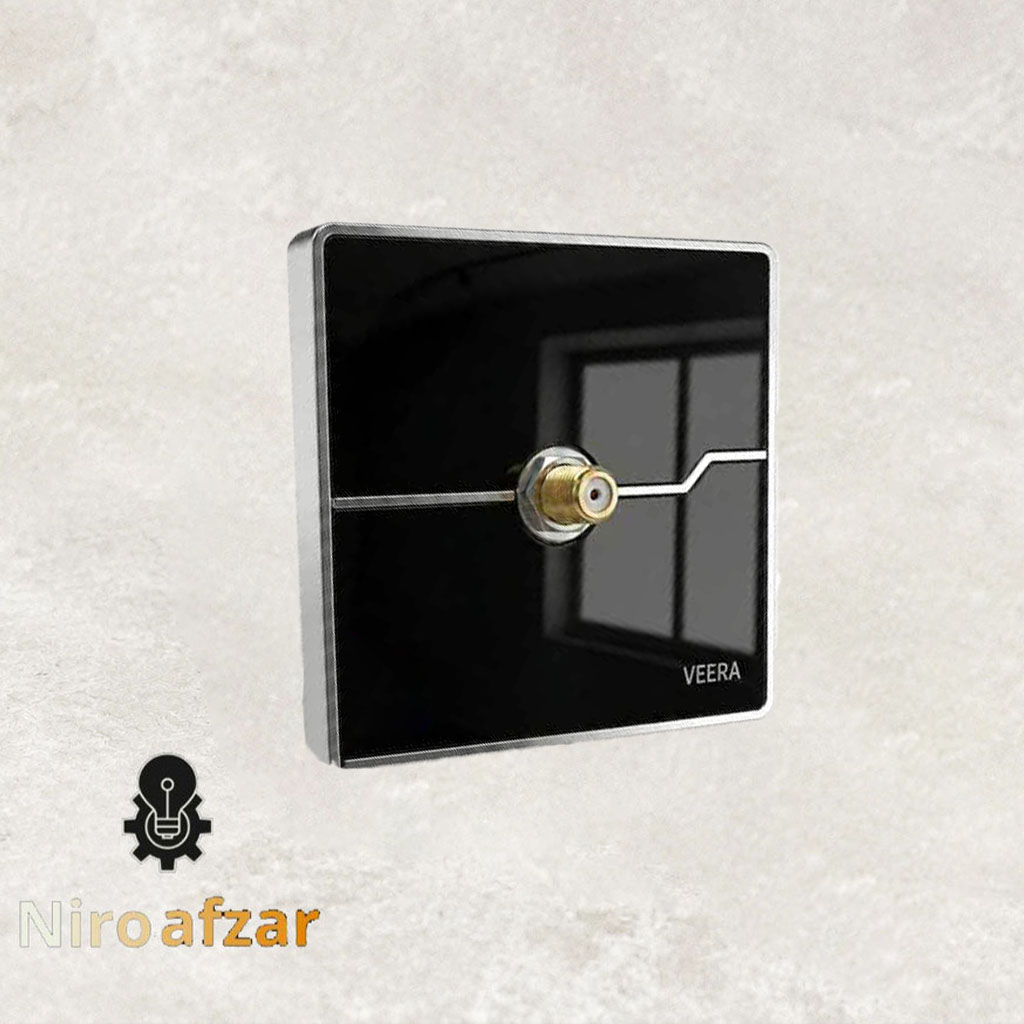 فیش آنتن ماهواره ویرا مدل T2 گلس مشکی